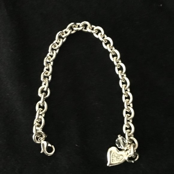 Silver Tone Hoop Earring & Bracelet Set - Picture 10 of 10